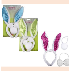 Easter Bunny Ears, Tail & Bowtie Set